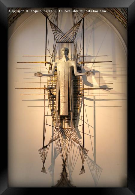 Christ The Worker. Framed Print by Jacqui Kilcoyne