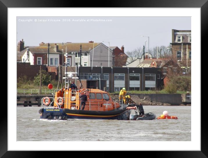 The Fleetwood Lifeboat Framed Mounted Print by Jacqui Kilcoyne
