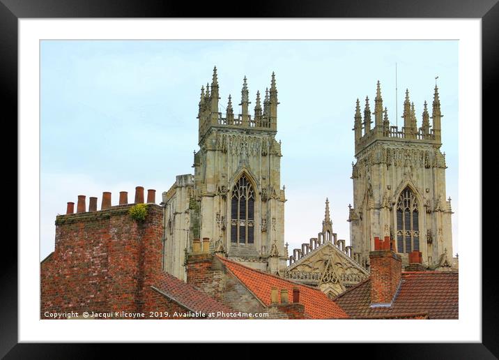 York Minster Framed Mounted Print by Jacqui Kilcoyne