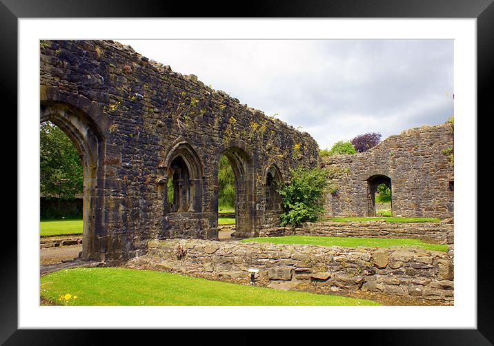 Ruins of Whalley Abbey Framed Mounted Print by Jacqui Kilcoyne