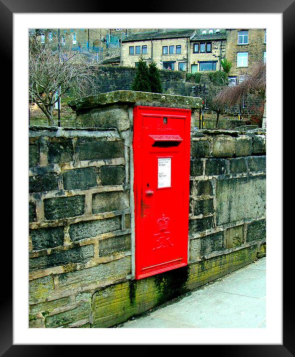 The Post Box in the Wall Framed Mounted Print by Jacqui Kilcoyne