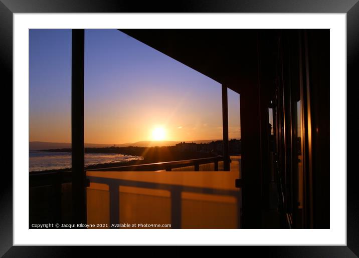 Sunrise from a Knott End Balcony Framed Mounted Print by Jacqui Kilcoyne