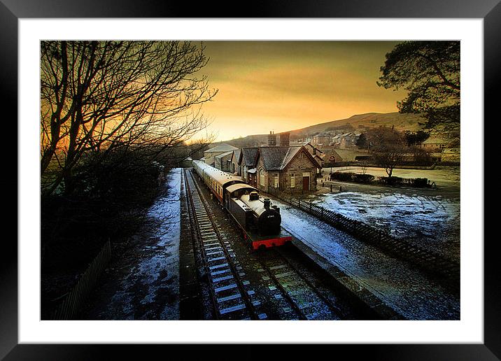 Sunrise at Hawes Framed Mounted Print by Irene Burdell
