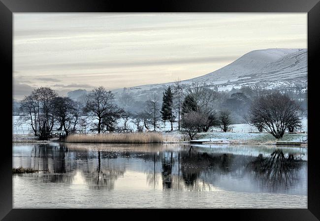 Pendle View Framed Print by Irene Burdell