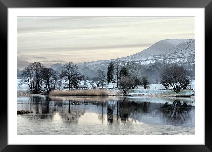 Pendle View Framed Mounted Print by Irene Burdell
