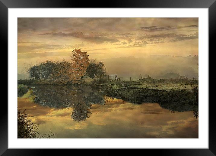  Sunrise over the canal Framed Mounted Print by Irene Burdell