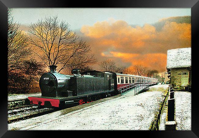  Hawes Station Yorkshire UK Framed Print by Irene Burdell