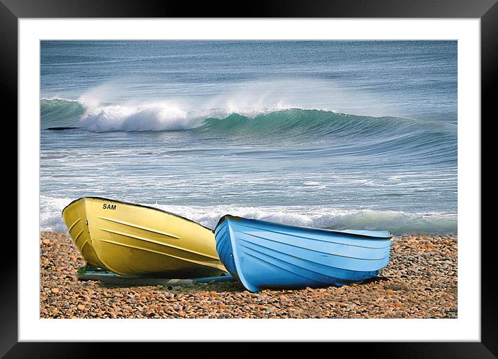  Tides in. ! Framed Mounted Print by Irene Burdell