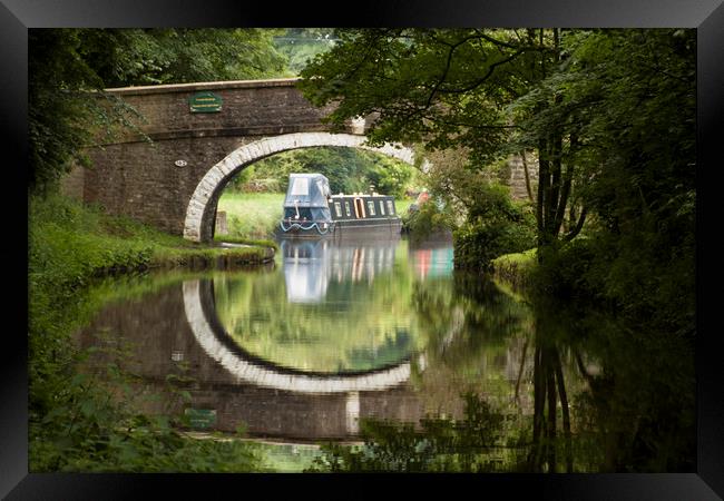Leeds -Liverpool Canal Lancashire Framed Print by Irene Burdell