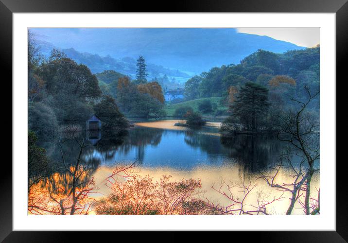 Rydal at Dawn. Framed Mounted Print by Irene Burdell