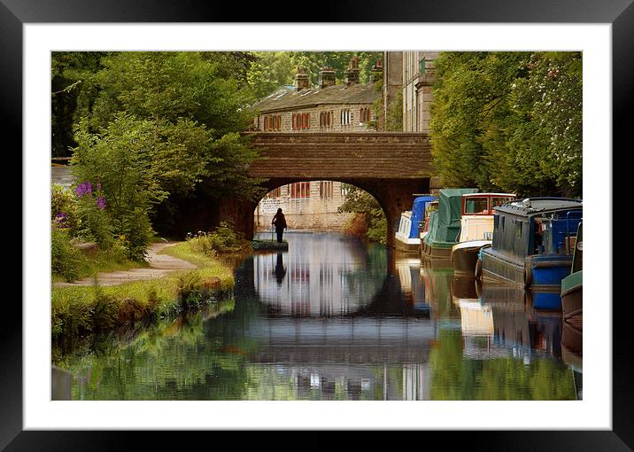 Rochdale Canal  Framed Mounted Print by Irene Burdell