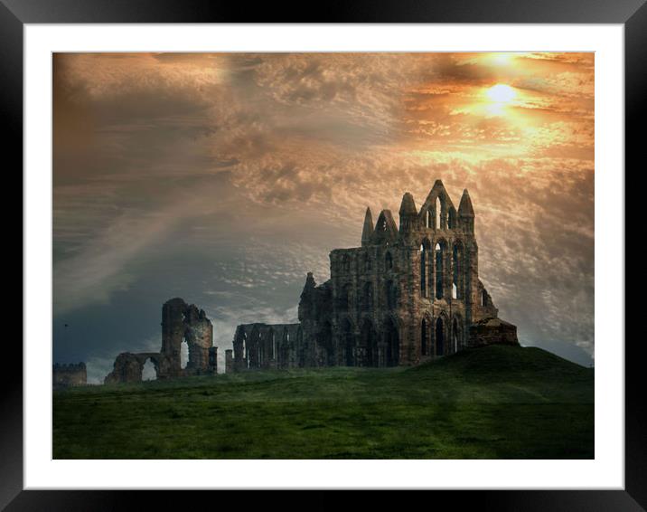 Whitby Abbey  Framed Mounted Print by Irene Burdell