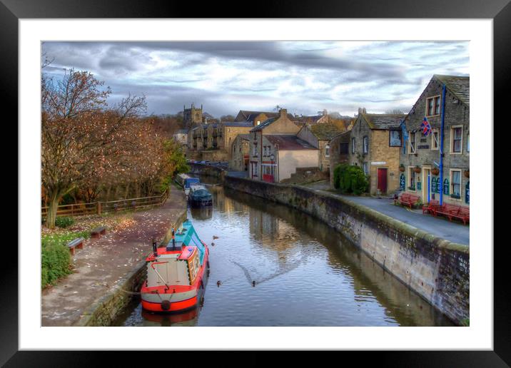 The Canal Framed Mounted Print by Irene Burdell