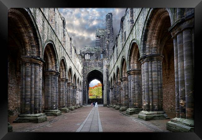 Kirkstall Abbey  Framed Print by Irene Burdell