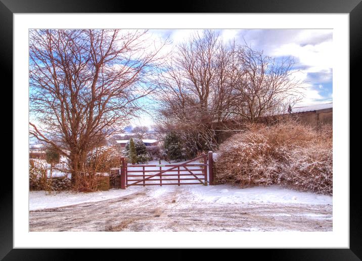 Lancashire Snow  Framed Mounted Print by Irene Burdell