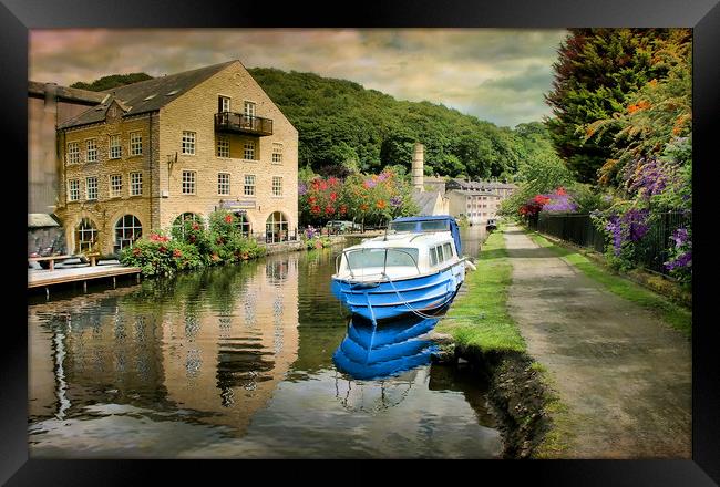 The Rochdale Canal , Yorkshire Framed Print by Irene Burdell