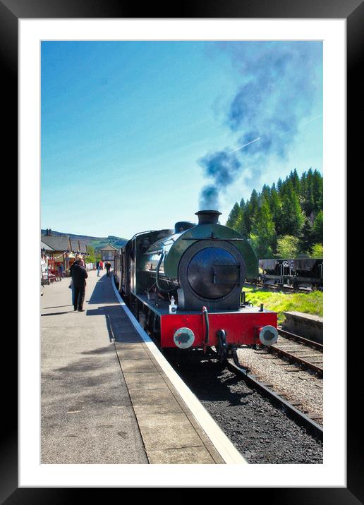 Embsay Staion Yorkshire Framed Mounted Print by Irene Burdell