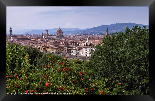 View of Florence Framed Print by Richie Miles