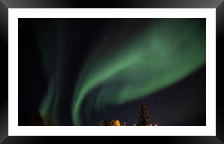 Northern Lights Finland Framed Mounted Print by Richie Miles