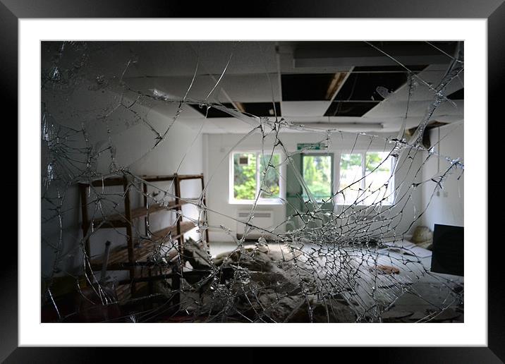 Broken Hospital,North wales Framed Mounted Print by Amy Knight
