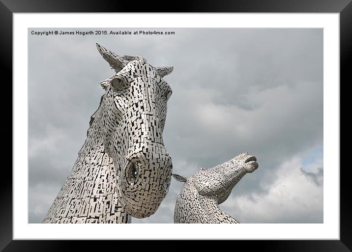  The Scottish Kelpies Framed Mounted Print by James Hogarth