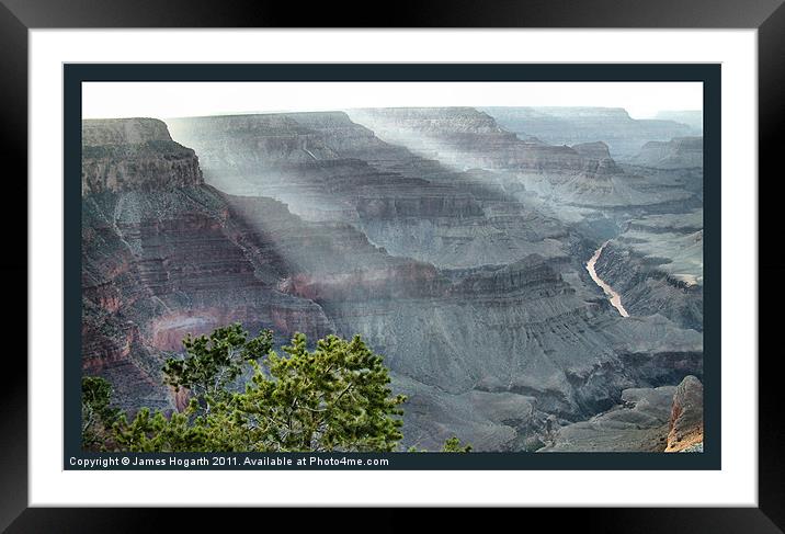 Grand Canyon Cascade Framed Mounted Print by James Hogarth