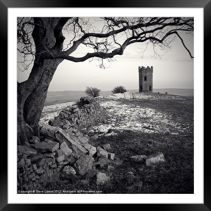 Twr Ffoledd (The Folly Tower) Framed Mounted Print by Steve Liptrot