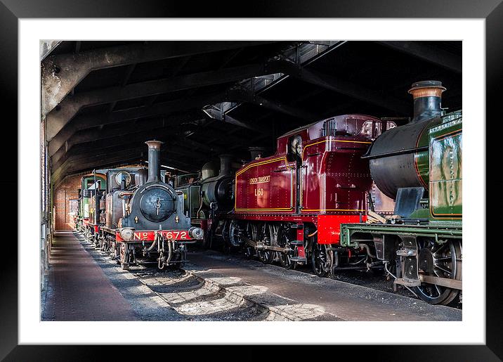 The Engine Shed, Bluebell Railway Framed Mounted Print by Steve Liptrot