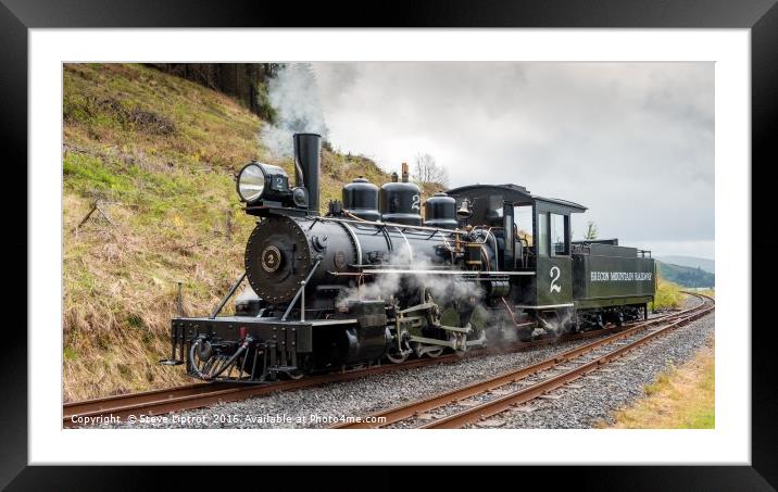 The Brecon Mountain Railway Framed Mounted Print by Steve Liptrot