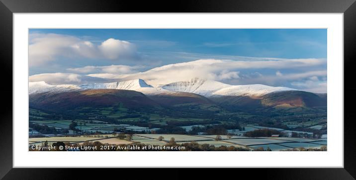 The Brecon Beacons Framed Mounted Print by Steve Liptrot