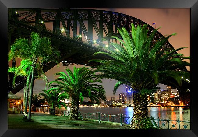 Sydney Harbour Bridge Framed Print by David McLean