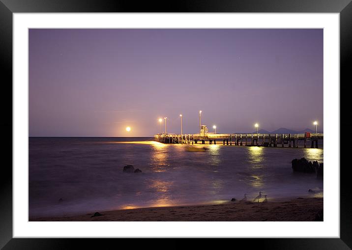 Palm Cove Jetty Framed Mounted Print by David McLean