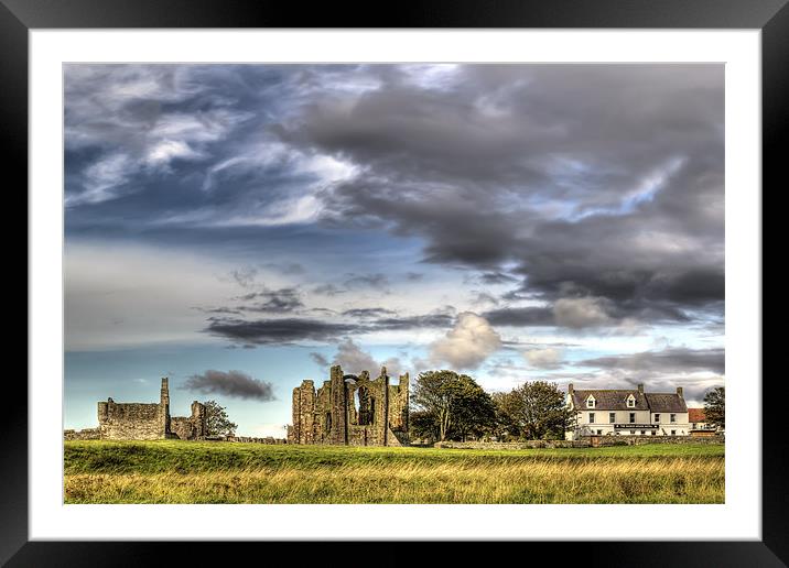 Lindisfarne Priory Framed Mounted Print by Kevin Tate