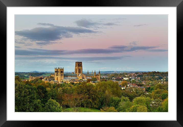 Durham Cathedral Before Sunset Framed Mounted Print by Kevin Tate