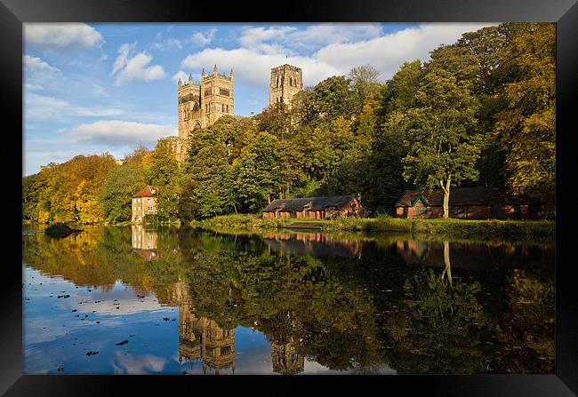 Durham Cathedral in Autumn. Framed Print by Kevin Tate