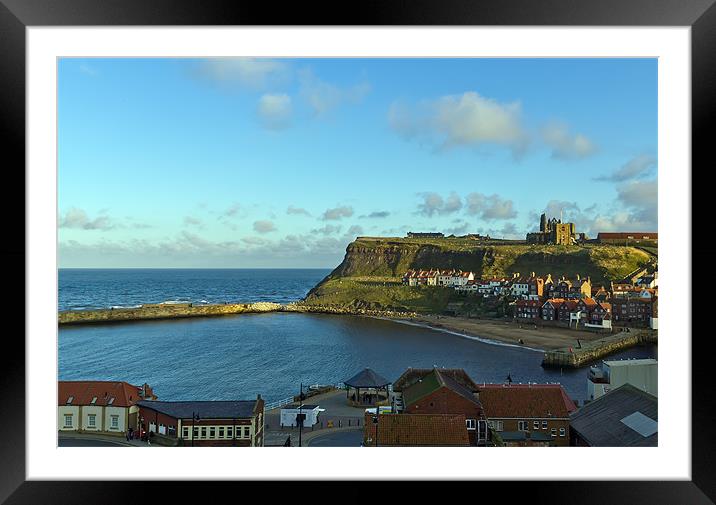 Whitby Harbour Framed Mounted Print by Kevin Tate