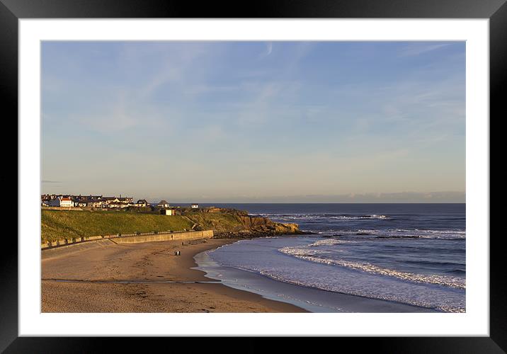 Early Morning Tynemouth Beach. Framed Mounted Print by Kevin Tate