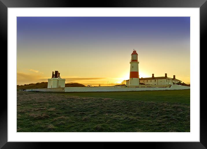 Souter Lighthouse Framed Mounted Print by Kevin Tate