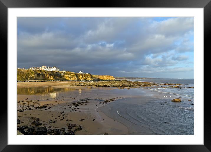 Seaham harbour beach Framed Mounted Print by Kevin Tate