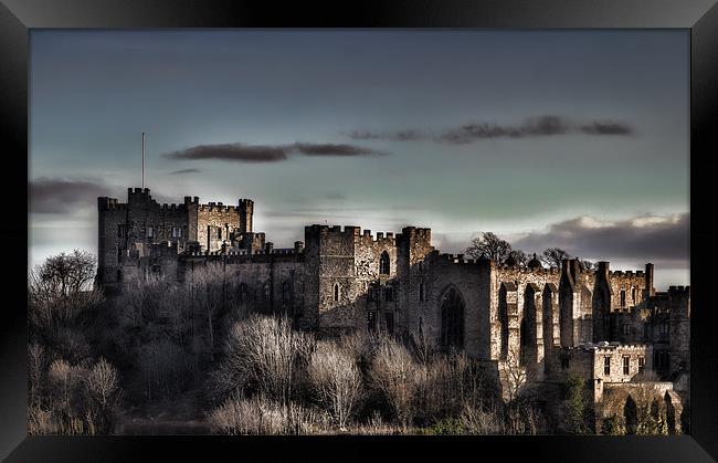 Durham Castle at Dusk Framed Print by Kevin Tate