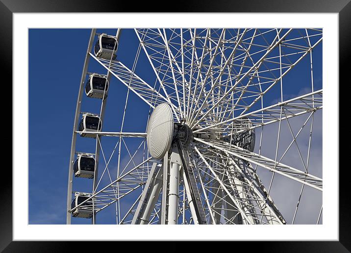 The Yorkshire Wheel Framed Mounted Print by Kevin Tate