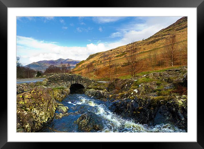 Ashness Bridge Framed Mounted Print by Kevin Tate
