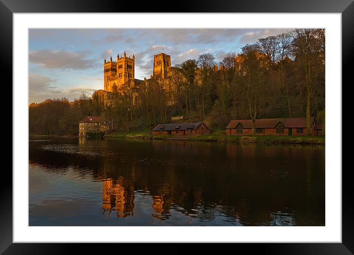Cathedral riverside reflection. Framed Mounted Print by Kevin Tate
