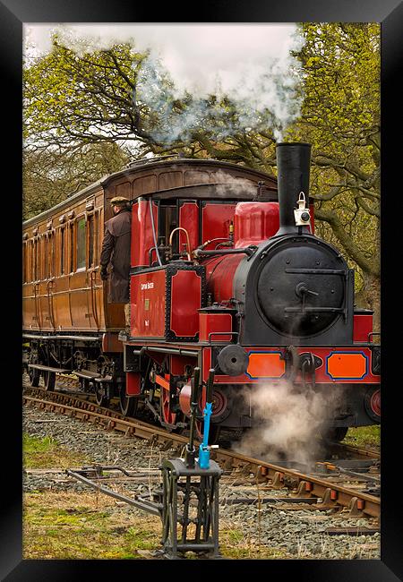 Captain Baxter Steam Train Framed Print by Kevin Tate