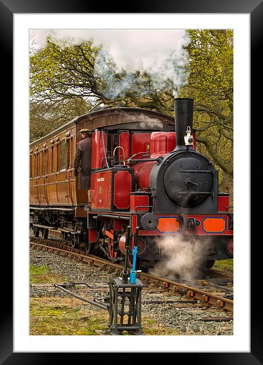 Captain Baxter Steam Train Framed Mounted Print by Kevin Tate