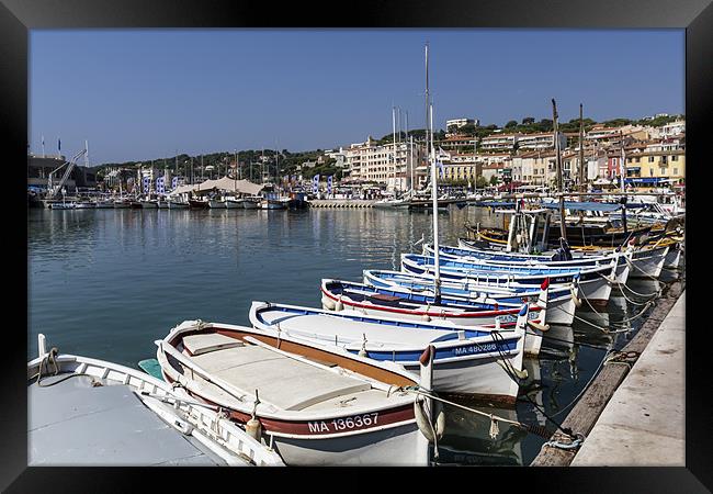 Cassis harbour Framed Print by Kevin Tate