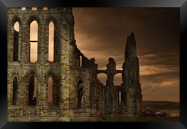 Whitby Abbey Framed Print by Kevin Tate