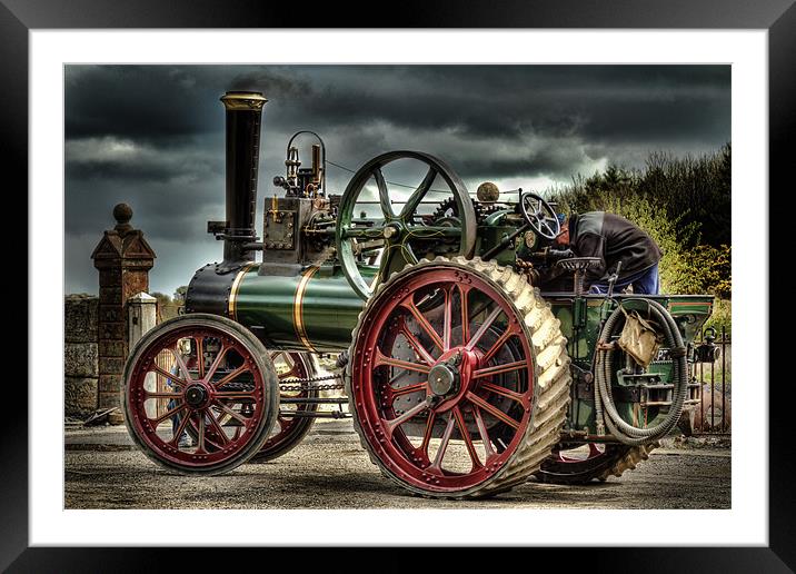 Traction Engine PT1916 Framed Mounted Print by Kevin Tate