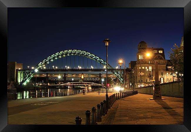 Newcastle quayside Framed Print by Kevin Tate
