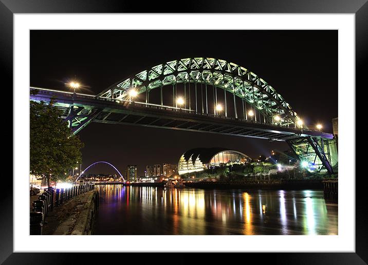 Tyne Bridge Framed Mounted Print by Kevin Tate